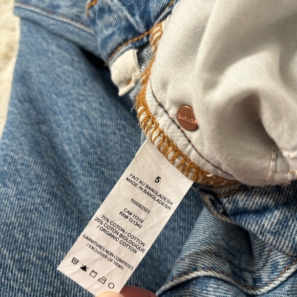 Garage Women's Size 5/27 Blue Wide Leg Jeans - Picture 4 of 6